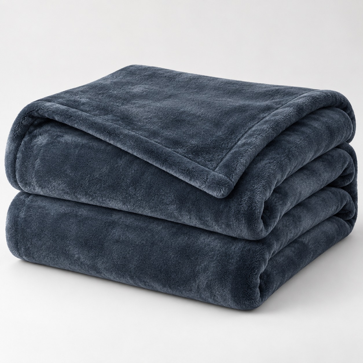 Dark Grey Soft Fleece Double Bed Blanket – 1 Piece - Image 2