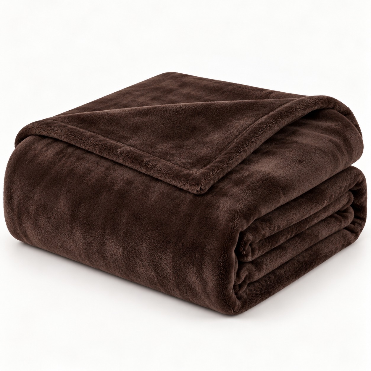 ark Brown Soft Fleece Double Bed Blanket – 1 Piece - Image 2