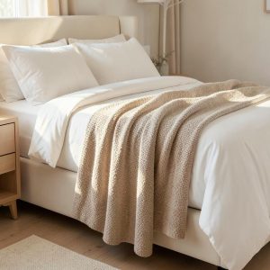 Beige Winter Blanket